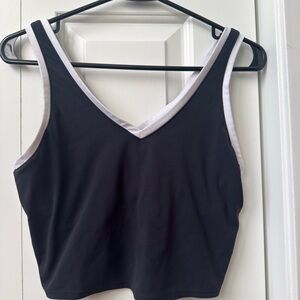 all in motion Black Tank Top with built in bra